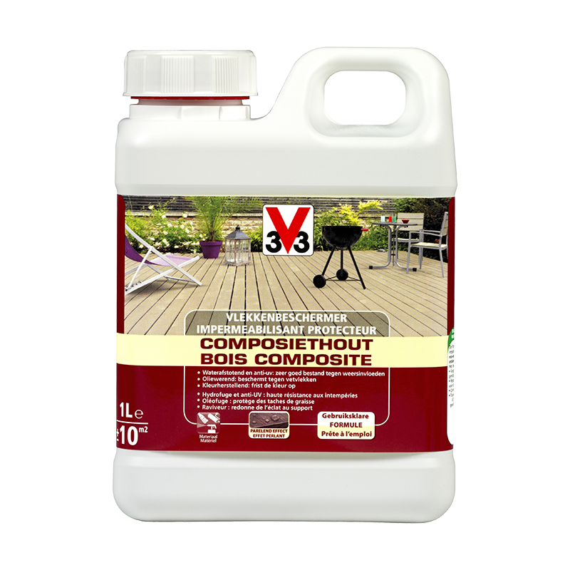 Vlekkenbeschermer composiethout / Imperméabilisant protecteur bois composite 1L