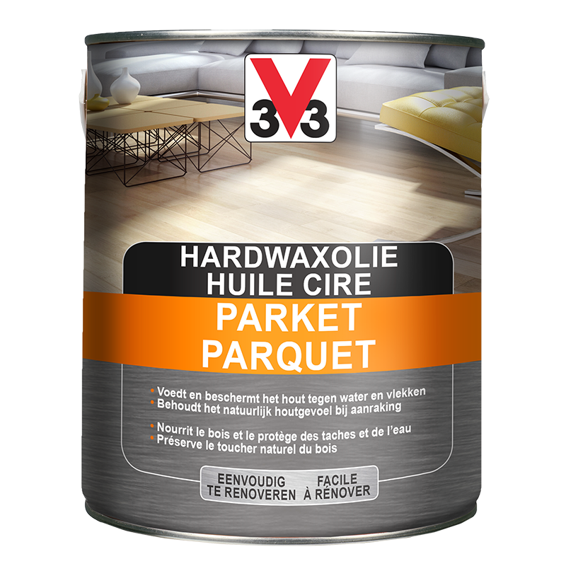 Vitrificateur, huile et cire pour parquet