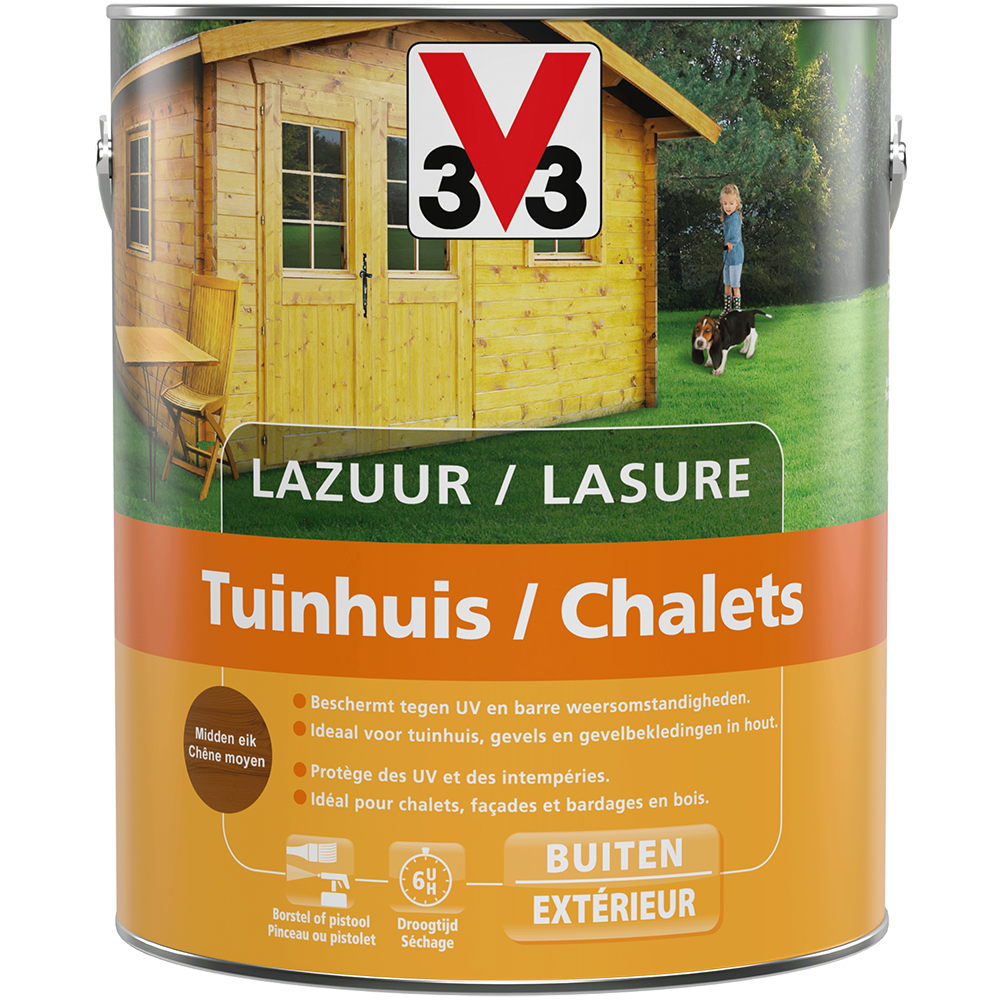 V33 Lasure Houtbeits Lazuur Chalet Tuinhuis Jardin Tuin Transparent