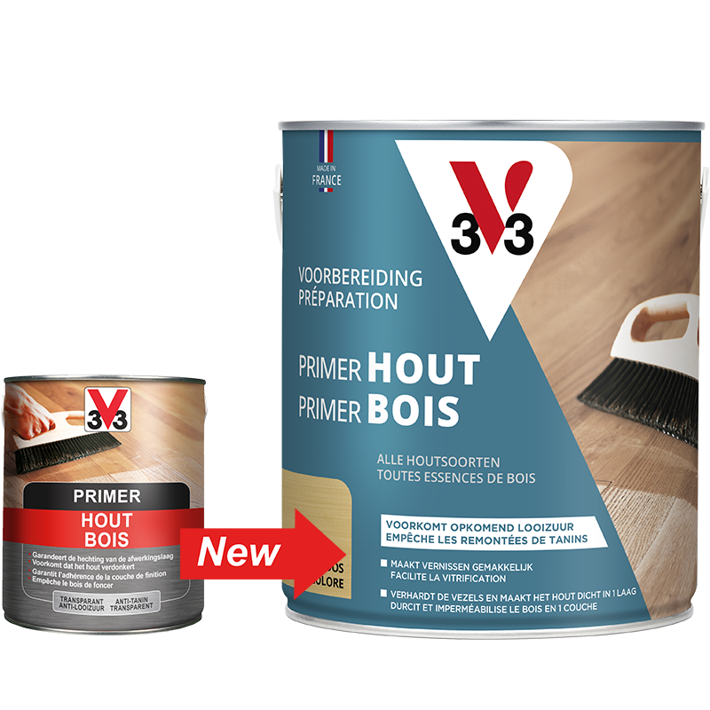 Primer Bois - Sous-couche incolore avant vitrificateur ou vernis - V33