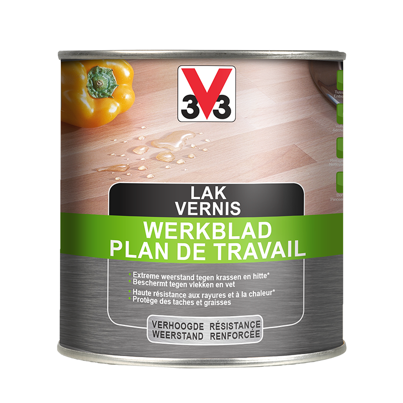 Vernis Plan de Travail Bois VPT500 - Cuisine & Salle de Bain