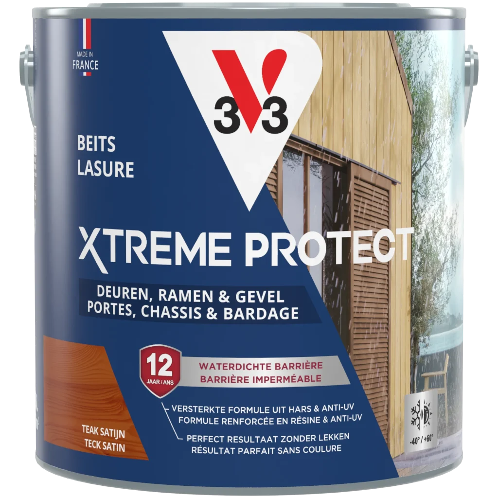 Lasure V33 pour portes, châssis et bardage xtreme protect